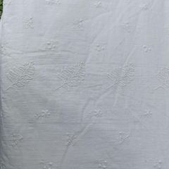 Cotton with embroidery work fabric