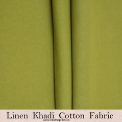 Linen Khadi Cotton Mahandi Fabric