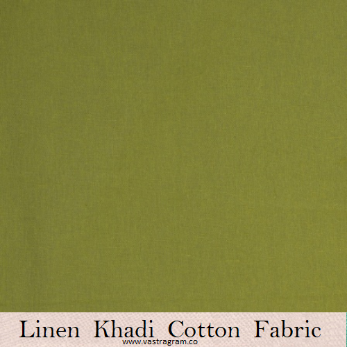 Linen Khadi Cotton Mahandi Fabric