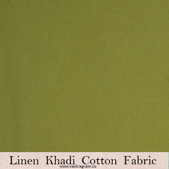 Linen Khadi Cotton Mahandi Fabric