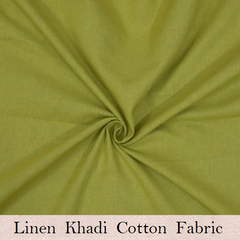 Linen Khadi Cotton Mahandi Fabric
