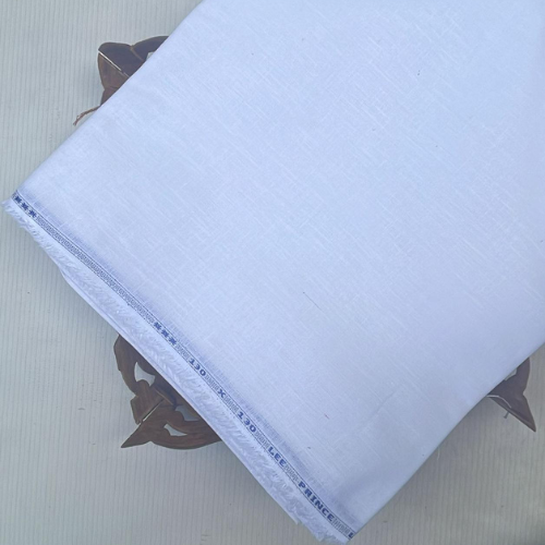 Prince Linen Full White Fabric
