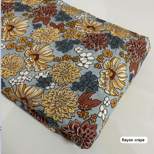 Rayon  Crep Printed Fabric