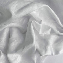 Rganic fashion Linen Full White Fabric